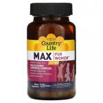 Мультивитамины и минералы для женщин, Max for Women, Country Life, 120 таблеток - Фото миниатюра 1