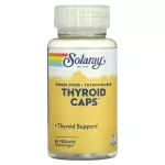 Сублимированные капсулы для щитовидной железы, Freeze Dried Thyroid Caps, Solaray, 60 капсул - Фото миниатюра 1