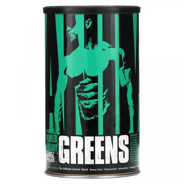 Зелень животного происхождения, формула интенсивной зелени, Animal Greens, Intense Greens Formula, Universal Nutrition, 30 пакетиков - Фото 1
