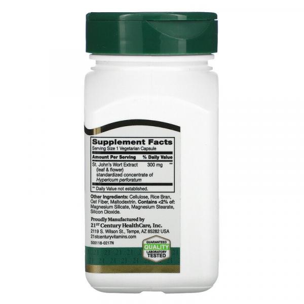 Экстракт зверобоя, St. John's Wort Extract, 21st Century, 60 капсул - Фото 2