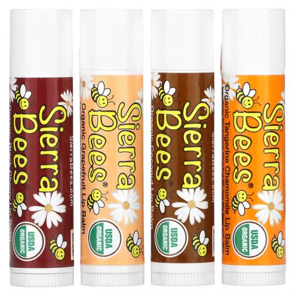 Бальзам для губ, Organic Lip Balm, Sierra Bees, 1шт.