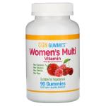 Мультивитамины для женщин со вкусом органических ягод и фруктов, Women’s Multi Vitamin, California Gold Nutrition, 90 жевательных таблеток - Фото миниатюра 1