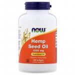 Масло семян конопли, Hemp Seed Oil, Now Foods, 1000 мг, 120 мягких таблеток - Фото миниатюра 1