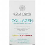 Пептиды коллагена + витамин C и гиалуроновая кислота, ассорти, «Лимон и гранат», Solumeve, 10 пакетиков по 5,15 г (0,18 унции)  - Фото миниатюра 1