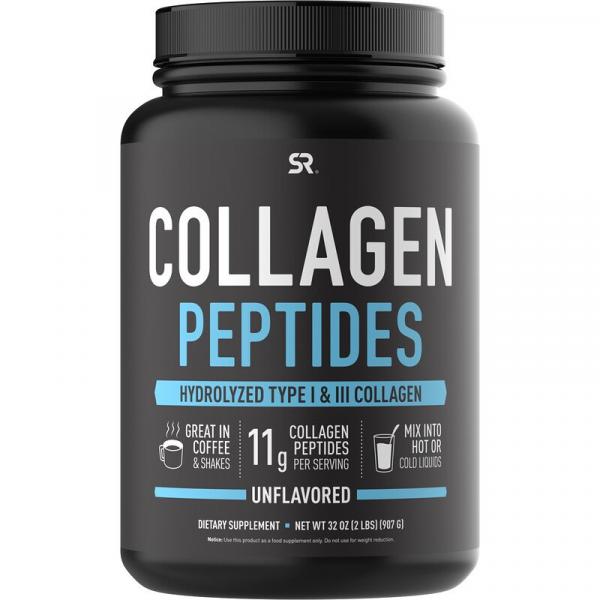 Коллагеновые пептиды, Collagen Peptides, Sports Research, 32 унции (2 фунта) - Фото 1
