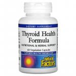 Пищевая добавка для щитовидной железы, Thyroid Health Formula, Natural Factors, 60 капсул - Фото миниатюра 1