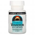 Хром и ванадий, Vanadium with Chromium, Source Naturals, 90 таблеток - Фото миниатюра 1