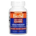 «В вашей игре», On Your Game, BioSil by Natural Factors, BioSil, 120 вегетарианских капсул - Фото миниатюра 3