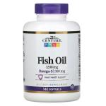 Рыбий жир, Fish Oil, 21st Century, 1200 мг, 140 капсул - Фото миниатюра 1