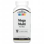 Витаминный комплекс для мужчин Mega Multi, Multivitamin & Multimineral For Men, 21st Century, 90 таблеток  - Фото миниатюра 1