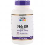 Рыбий жир, Fish Oil, 21st Century, 1000 мг, 120 капсул  - Фото миниатюра 1