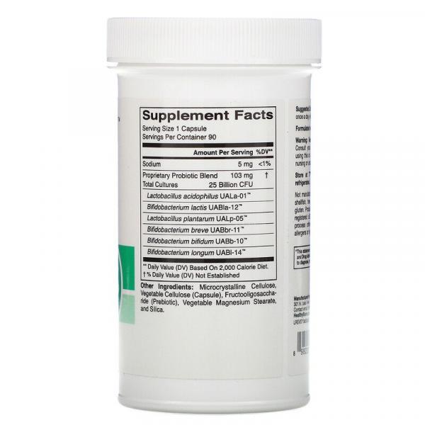 Пробиотики для людей старше 50 лет, 25 млрд КОЕ, Adult 50 Probiotics 25 Billion CFU, HealthyBiom, 90 растительных капсул - Фото 2