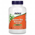 Экстракт зеленого чая, Green Tea Extract, Now Foods, 400 мг, 250 вегетарианских капсул - Фото миниатюра 1