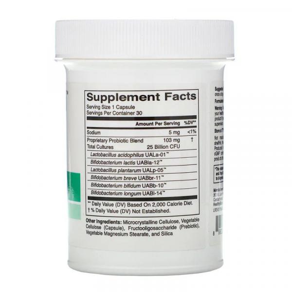 Пробиотики для людей старше 50 лет, 25 млрд КОЕ, Adult 50 Probiotics 25 Billion CFU, HealthyBiom, 30 растительных капсул - Фото 2