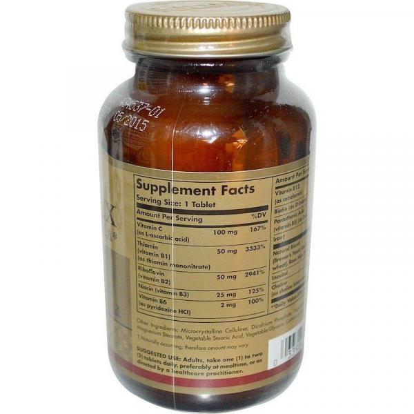 B-Комплекс от стресса, B-Complex Stress Formula, Solgar, 90 таблеток  - Фото 2