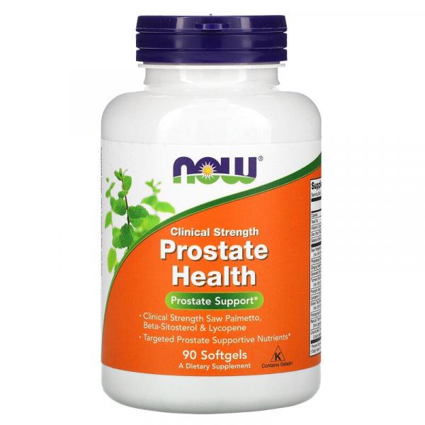 Добавка для здоровья предстательной железы, Clinical Strength Prostate Health, Now Foods, 90 капсул - Фото 1