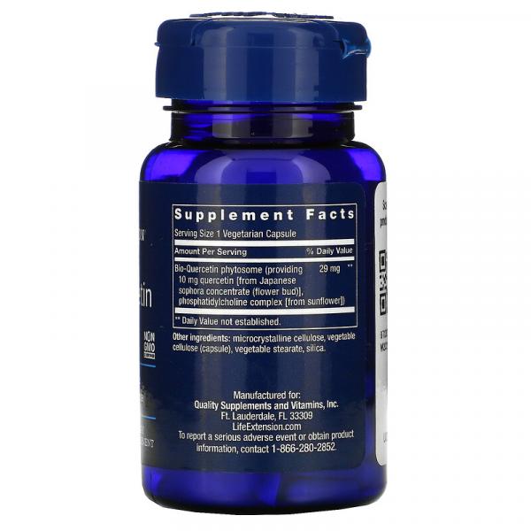 Биокверцитин, Bio-Quercetin, Life Extension, 30 вегетарианских капсул - Фото 2