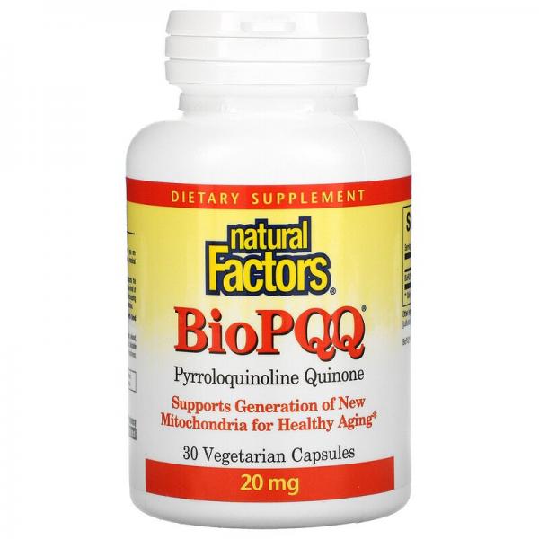 BioPQQ, Natural Factors, 30 вегетарианских капсул - Фото 1
