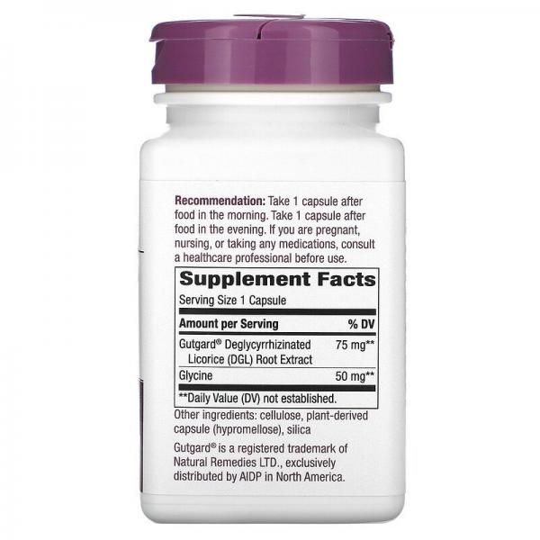 Глицирризинат солодки, DGL Ultra, Nature's Way, 75 мг, 90 веганских капсул - Фото 2