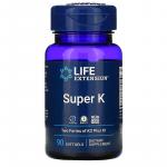 Витамин К, Super K, Life Extension, 90 мягких капсул - Фото миниатюра 1