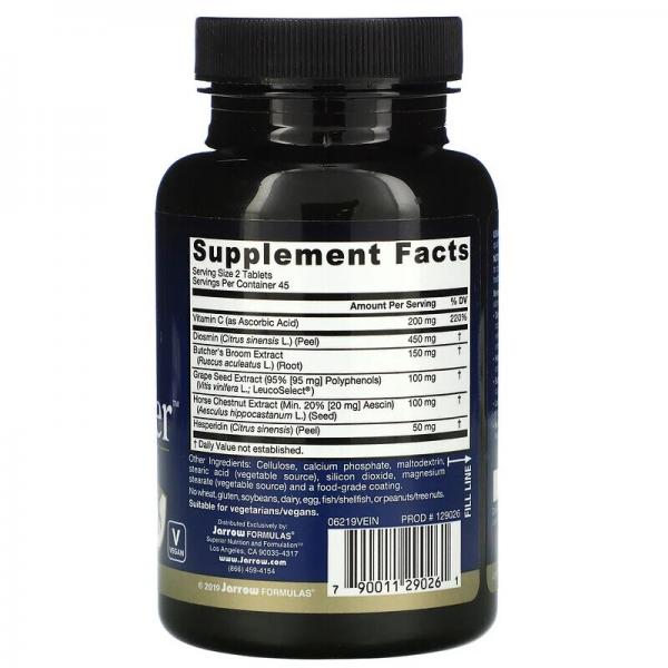 Венозный оптимизатор, Venous Optimizer, Jarrow Formulas, 90 таблеток - Фото 2