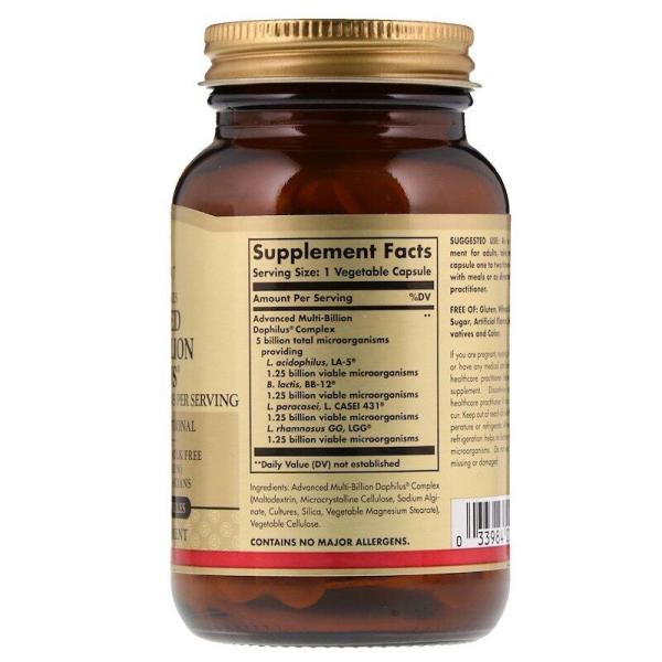 Пробиотики дофилус, Multi-Billion Dophilus, Solgar, 60 капсул  - Фото 2