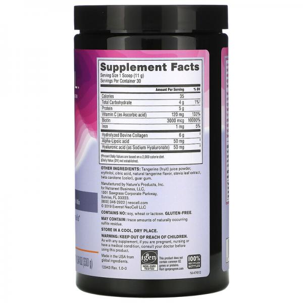 Витаминная смесь для напитков, мандарин, Beauty Infusion, Neocell, 330 г (11,64 унции) - Фото 2