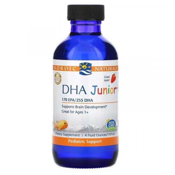ДГК для детей, вкус клубники, Nordic Naturals, 119 мл (4 жидк. унции) - Фото 1