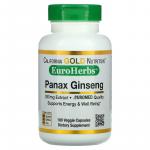 Экстракт женьшеня азиатского, Panax Ginseng Extract, California Gold Nutrition, EuroHerbs, 250 мг, 180 растительных капсул - Фото миниатюра 1