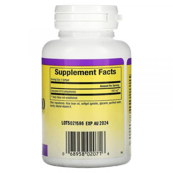 Коэнзим Q10, Coenzyme Q10, Natural Factors, 100 мг, 60 мягких таблеток - Фото 2