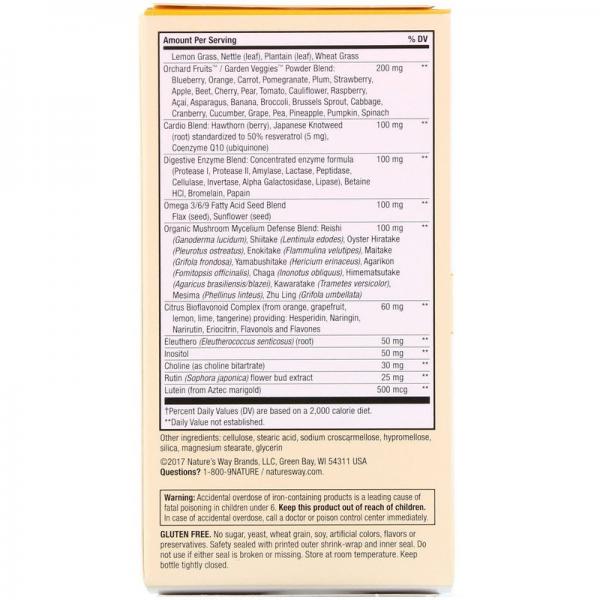 Мультивитамины, Alive, Men's Max3 Daily, Nature's Way, 60 таблеток - Фото 3