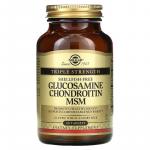 Глюкозамин Хондроитин МСМ тройная сила, Glucosamine Chondroitin MSM Triple Strength, Solgar, 60 таблеток - Фото миниатюра 1