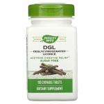 Глицирризинат солодки, DGL Deglycyrrhizinated Licorice, Nature's Way, 100 жевательных таблеток - Фото миниатюра 1