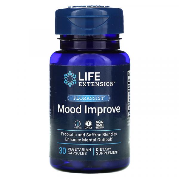 Поліпшення настрою, Florassist, Mood Improve, Life Extension, 30 капсул - Фото 1