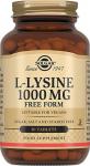 L-Лізин, L-Lysine, Solgar, 1000 мг, 50 вегетаріанських капсул - Фото миниатюра 1