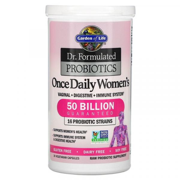 Пробиотики, одна таблетка в день для женщин, Garden of Life, Dr. Formulated Probiotics, 30 вегетарианских капсул - Фото 3