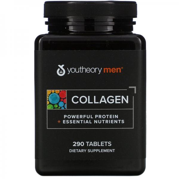 Усовершенствованная формула коллагена для мужчин, Collagen for Men, Youtheory, 290 таблеток - Фото 1