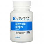 Ресвератрол, Resveratrol, Lake Avenue Nutrition, 500 мг, 60 капсул - Фото миниатюра 1