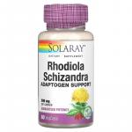 Родиола и лимонник, Rhodiola Schizandra, Solaray, 500 мг, 60 вегетарианских капсул - Фото миниатюра 1