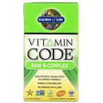 Комплекс витаминов группы В, Vitamin Code, Raw B-Complex, Garden of Life, 60 веганских капсул - Фото миниатюра 1