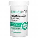 Пробиотики ежедневной поддержки, Daily Maintenance Probiotics, HealthyBiom, 5 млрд КОЕ, 90 вегетарианских капсул - Фото миниатюра 1