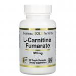 L-карнітин фумарат, L-Carnitin-Fumarat, California Gold Nutrition, 885 мг, 60 вегетаріанських капсул - Фото миниатюра 1