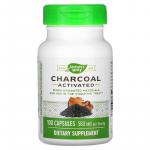 Активированный уголь, Charcoal Activated, Nature's Way, 560 мг, 100 капсул - Фото миниатюра 1