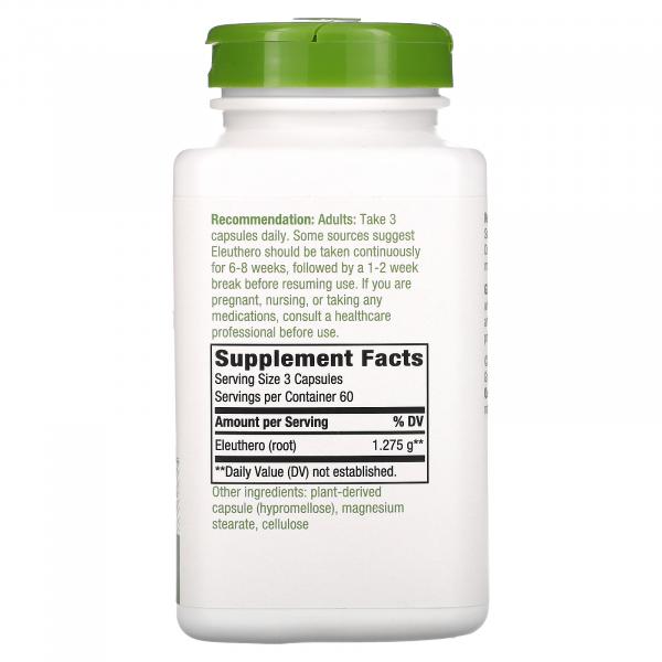 Сибирский женьшень, корень, Siberian Eleuthero Root, Nature's Way, 425 мг, 180 веганских капсул - Фото 2