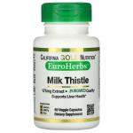 Экстракт расторопши, 80% силимарина, California Gold Nutrition, 175 мг, 180 растительных капсул - Фото миниатюра 1