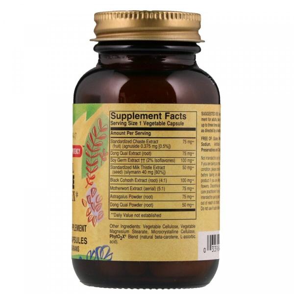 Травяной комплекс для женщин, Herbal Female Complex, Solgar, 50 вегетарианских капсул   - Фото 2