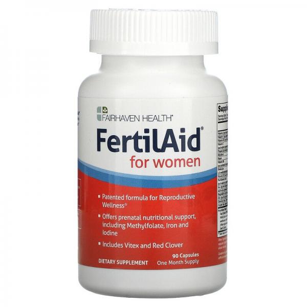Витамины для зачатия, FertilAid for Women, Fairhaven Health, 90 капсул - Фото 1