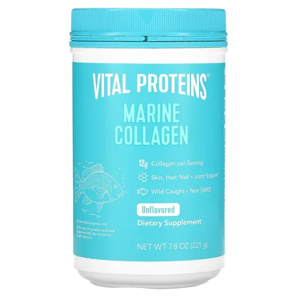 Морской коллаген из дикой рыбы, Marine Collagen Wild Caught Unflavored, Vital Proteins, 221 г - Фото 1
