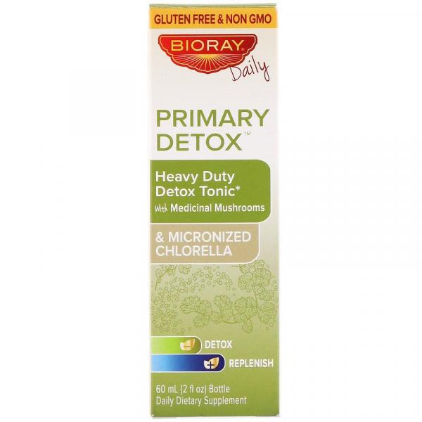 Основное очищение, тоник для интенсивной детоксикации, без спирта, Primary Detox, Bioray, 60 мл (2 жидк. унции) - Фото 1