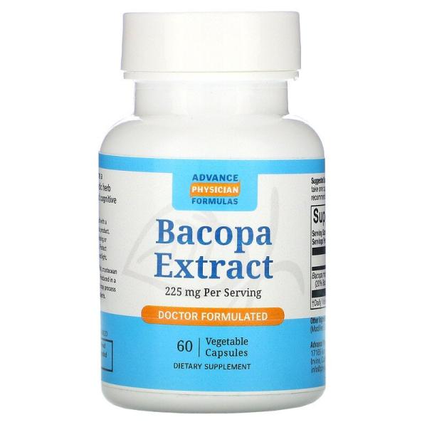 Екстракт бакопа, Bacopa Extract, Advance Physician Formulas, 225 мг, 60 капсул - Фото 1